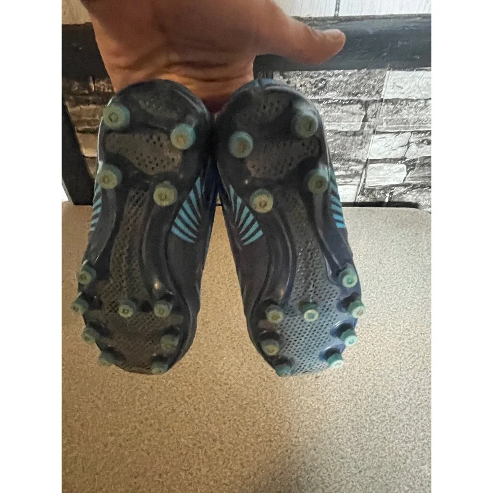 Deja Tu Huella Kids Blue Black Soccer Cleats‎ Athletic Shoes Size 9 Toddler